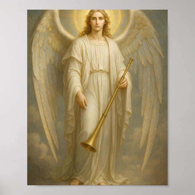 Archangel Gabriel – Divine Messenger of Light Poster (Front)