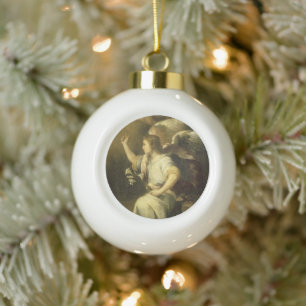 Archangel Gabriel, Fine Art Christmas ornament