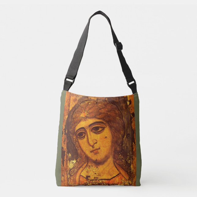 Archangel Gabriel Old Russian Angel Icon Byzantine Crossbody Bag (Front)