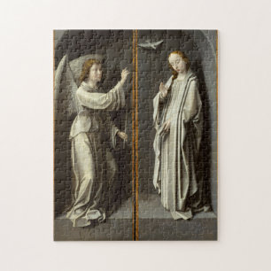 Archangel Gabriel; The Virgin Annunciate Jigsaw Puzzle