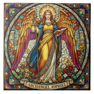 Archangel Jophiel Angel of Beauty & Creativity Ceramic Tile