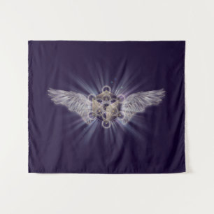 Archangel Metatron - Metatron's Cube Tapestry