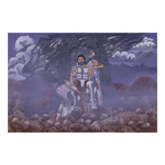 Archangel Michael 28"X18.67" Glossy Print