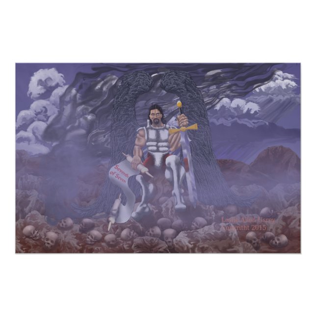 Archangel Michael 28"X18.67" Glossy Print (Front)