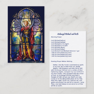 Archangel Michael and Faith Business Card