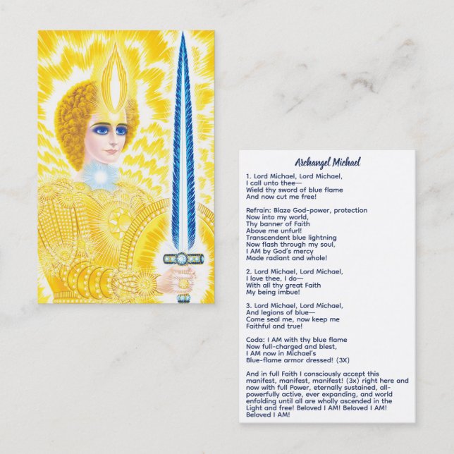 Archangel Michael Business Card (Front/Back)
