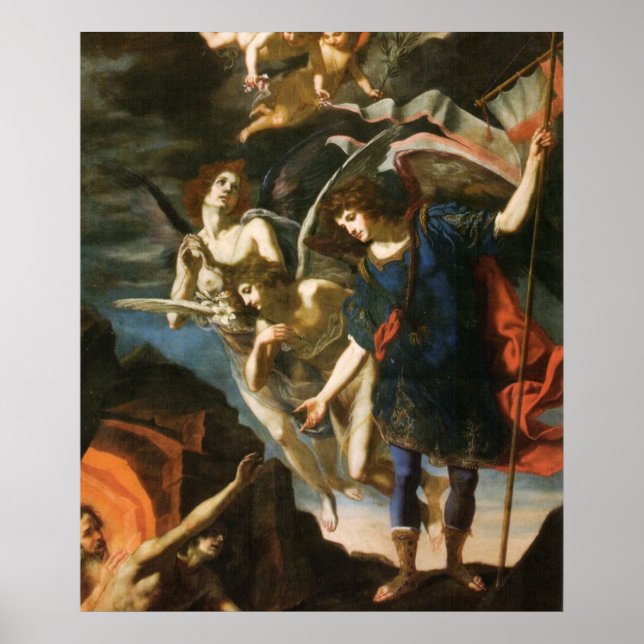 Archangel Michael Delivers Souls to Purgatory Poster (Front)