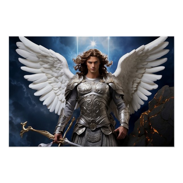 *~* Archangel Michael Energy AP47 Catholic  Poster (Front)