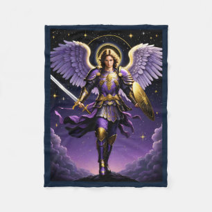 Archangel Michael  Fleece Blanket
