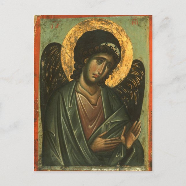 Archangel Michael from Sinai Orthodox Icon Postcard (Front)