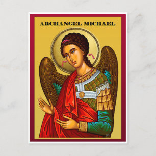 Archangel Michael Holiday Postcard