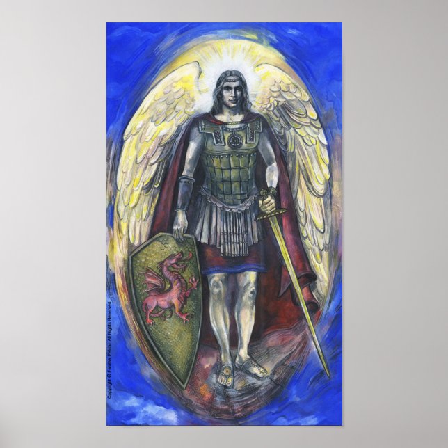 "Archangel Michael" Poster 28" x 20" (Front)