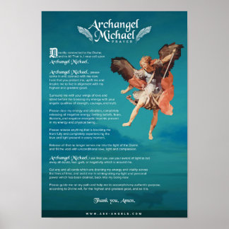 Archangel Michael Prayer Poster