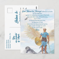 Archangel Michael Protection Courage Blue Prayer