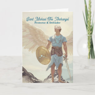 Archangel Michael – Serene Guardian Pastel Light Card