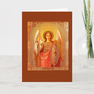 ARCHANGEL MICHAEL - VINTAGE CHRISTMAS CARD