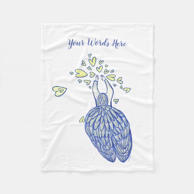 Archangel Michael's Support Custom Fleece Blanket (Front)