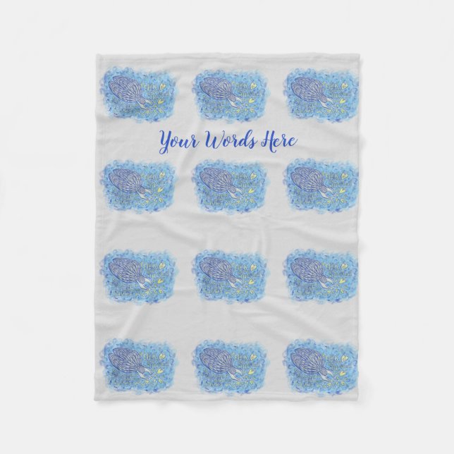 Archangel Michael's Support Custom Fleece Blanket (Front)