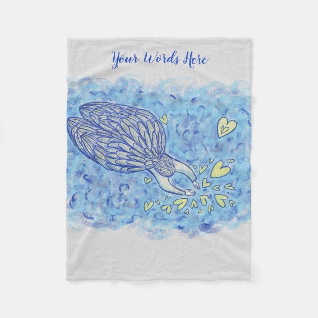 Archangel Michael's Support Custom Fleece Blankets (Front)