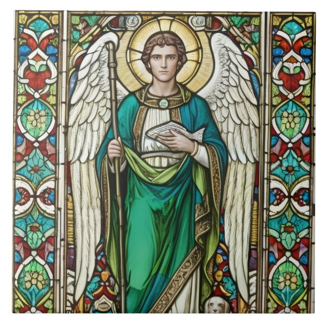Archangel Raphael - Angel Raphael Ceramic Tile (Front)