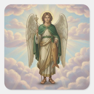 Archangel Raphael Angel Square Sticker
