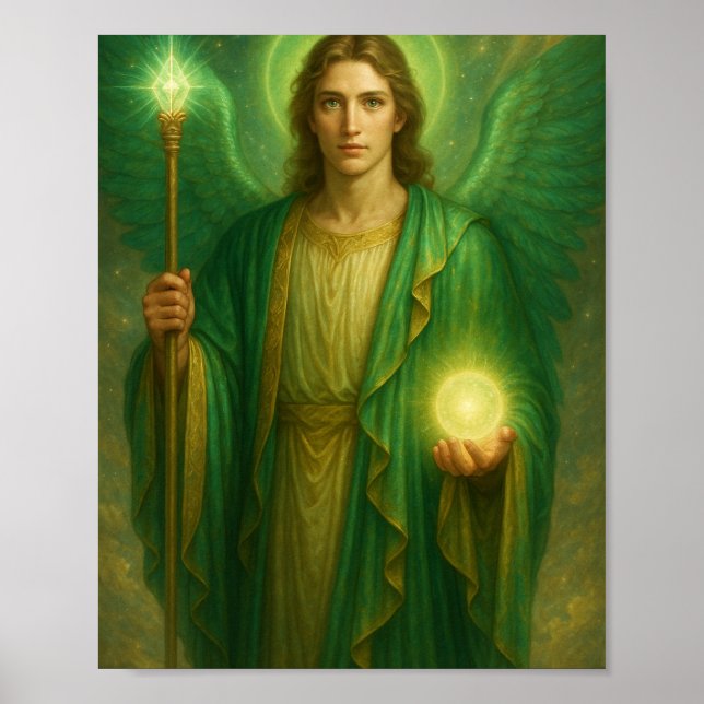 Archangel Raphael – Divine Healer of Light   Poster (Front)