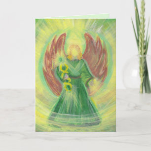 Archangel Raphael Greeting Card w/ Message