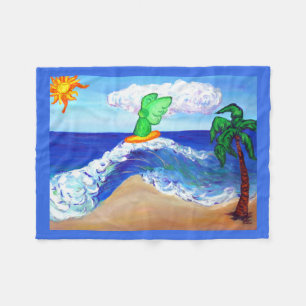 ​Archangel Raphael Surf Art Custom Fleece Blanket