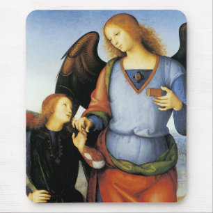Archangel Raphael with Tobias Mouse Pad