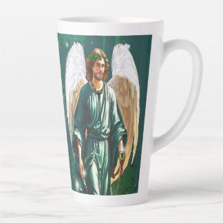 Archangel Saint Raphael Healing Angel Prayer Green Latte Mug