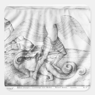 Archangel St. Michael, c.1450 Square Sticker