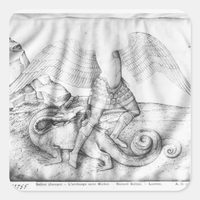 Archangel St. Michael, c.1450 Square Sticker (Front)