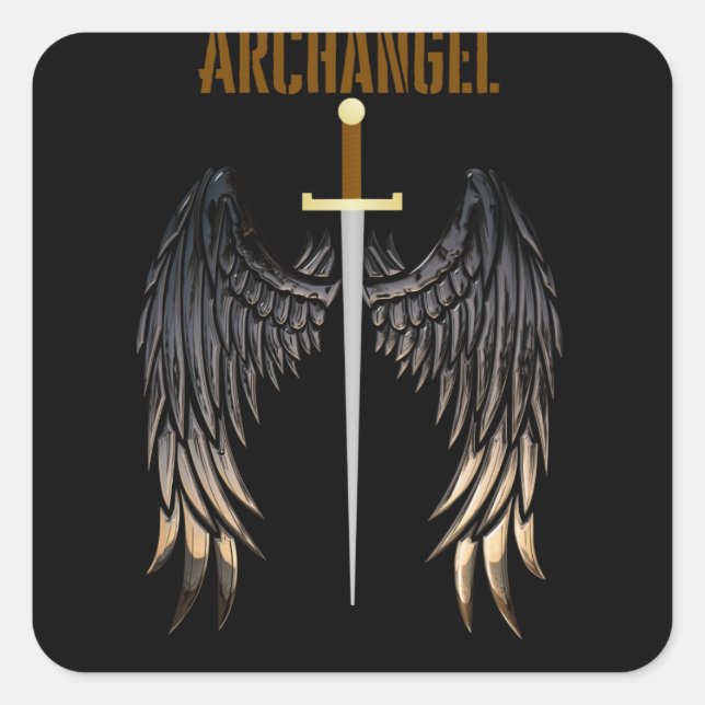 ARCHANGEL SWORD  SQUARE STICKER (Front)