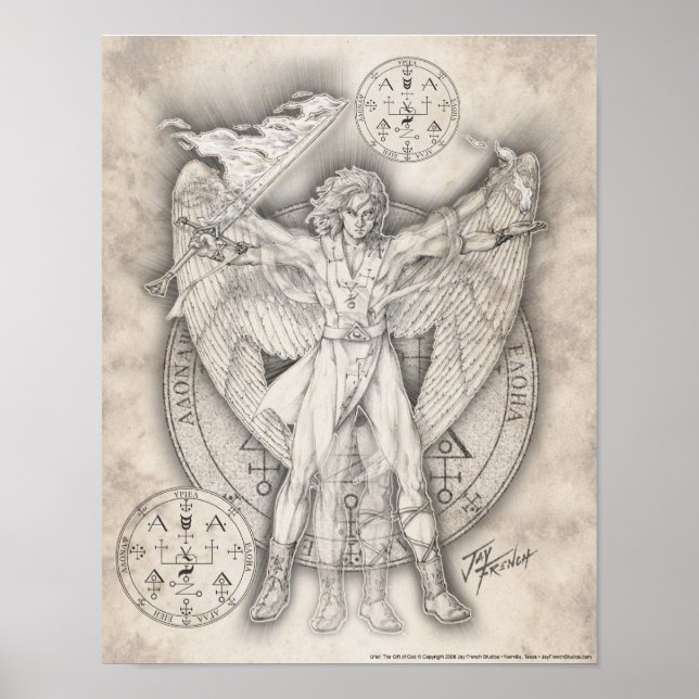 Archangel Uriel Print (Front)