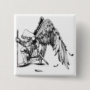 ArchAngel Warrior 15 Cm Square Badge