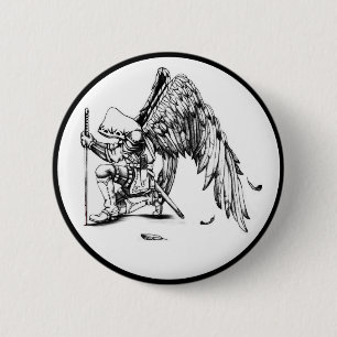 ArchAngel Warrior 6 Cm Round Badge