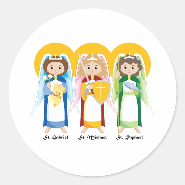 Archangels Classic Round Sticker (Front)