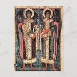 Archangels Michael and Gabriel Orthodox Christian  Postcard