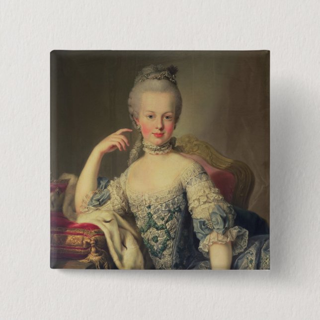 Archduchess Marie Antoinette 15 Cm Square Badge (Front)