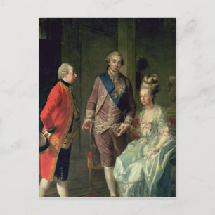 Archduke Maximilian Franz visiting Marie Postcard