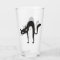 Arched Cat Design Drinking Glass