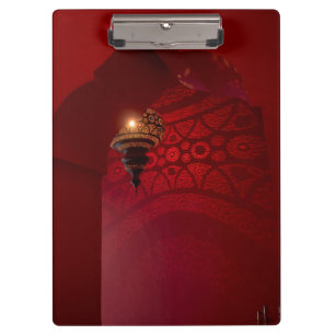 Arched entrance and illuminated lantern clipboard