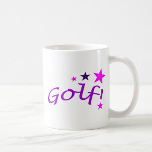 Arched Golf with Stars Coffee Mug
