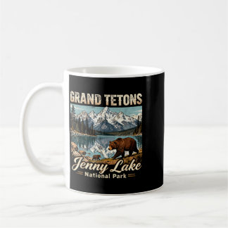 Arched Grand Tetons Jenny Lake National Park Bear Coffee Mug
