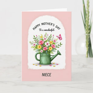Arched Mothers Day Bouquet Card
