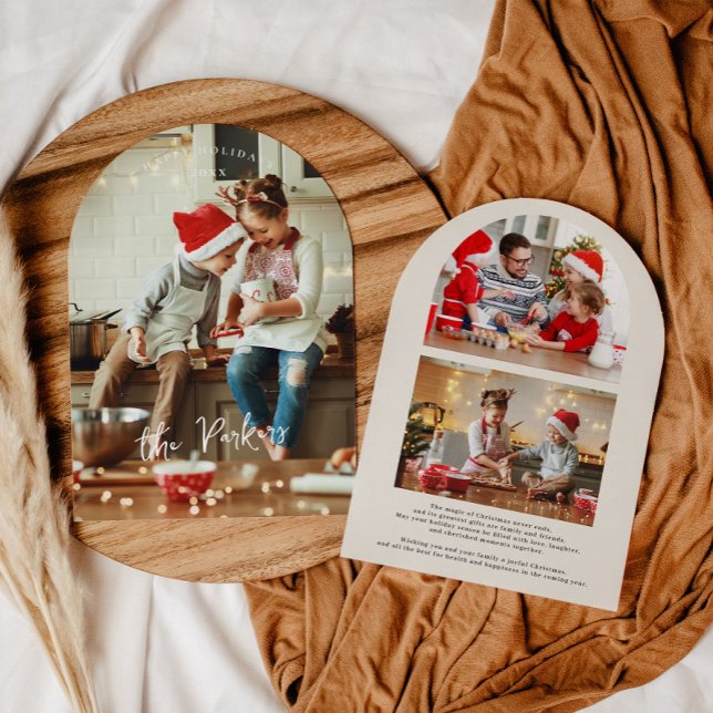 Arched Photo Collage Christmas Card (Creator Uploaded)