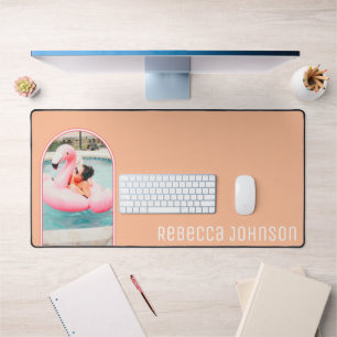 Arched Photo Frame Pantone Peach Minimal Table Mat