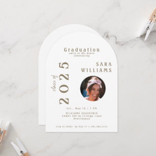 Arched Photo Grad Party in the House Invitation