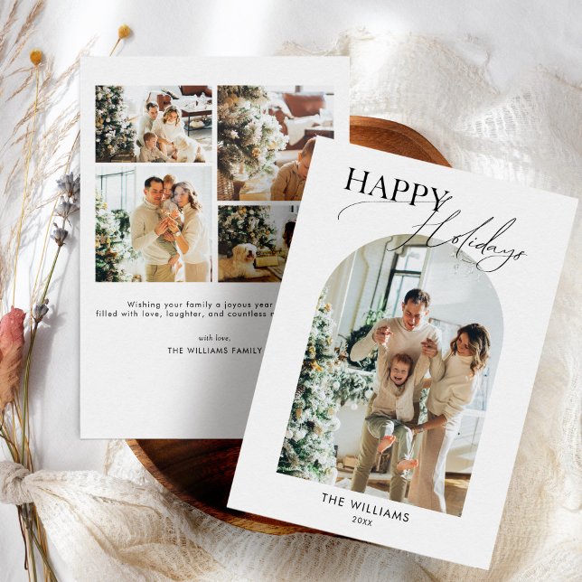 Arched Photo Holiday Card Photo Christmas Card (Creator Uploaded)
