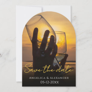 Arched Photo Save the Date Invitation